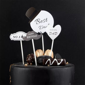 Products: Best Dad Birthday Cake Topper Set – The Rose Factory