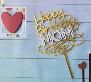 Happy Birthday Mom Cake Topper – The Rose Factory