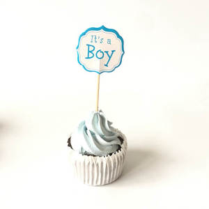 Products: 12pcs It’s a Boy Cupcake Toppers – The Rose Factory