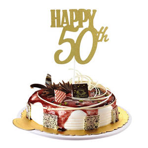 Happy 50th Cake Topper – The Rose Factory
