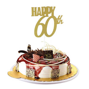 Happy 60th Cake Topper – The Rose Factory