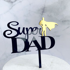 Products: Super Dad Father’s Day/Birthday Cake Topper – The Rose Factory