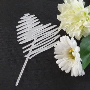 Heart Silver Acrylic Wedding Birthday Party Cake Topper – The Rose Factory
