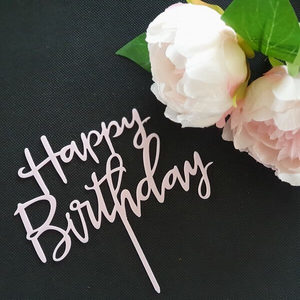 Products: Pink Birthday Party Cake Topper – The Rose Factory
