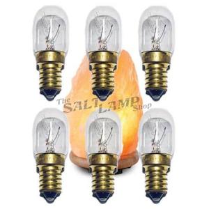 Salt Lamp Replacement Parts: 6 x 15-Watt Australian Salt Lamp Replacement Bulbs
