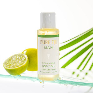 Pure Fiji: Pure Fiji MAN Nourishing Body Oil Citrus Lime + Mint 90ml