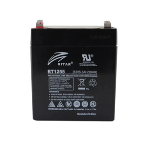 RT1255F1 - Ritar - 12VDC 5.5Ah Sealed Lead Acid Battery
