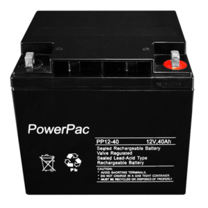 DM12-40 - 12V 40A/H Power Pac Battery H=175mm x W=195mm x D=165mm