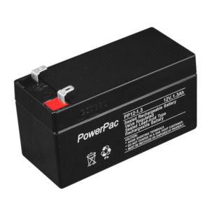 Security Alarm Batteries: DM12-1.3PP - Powerpac 1.3AH 12V Battery