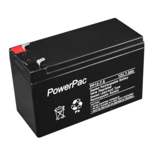 Security Alarm Batteries: DM12-7.5 - Powerpac 7A/H 12V Battery