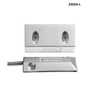 Alarms: 2202A-L - Sentrol Reed Switch, Surface Mount, Overhead, NC, 3"(76mm) gap, 45cm Armoured Cable