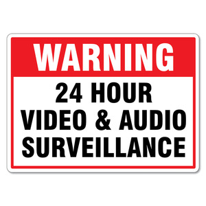 iSecure ICL-A5CCTVAVWSIGN-S Peel-Off Sticker CCTV Surveillance Warning Sign – Au