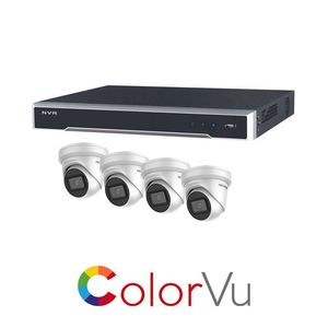 Cctv: Hikvision HIKCV4MPIPCCTVKIT2 4MP ColorVu IP CCTV Kit with 1 * DS-7608NI-M2/8P-4T