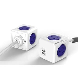 Other Gear: ALL-POWERCUBE54-BL - ALLOCACOC POWERCUBE Extended Outlets with USB 1.5M - Blue (0114)
