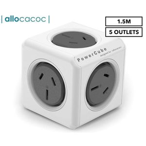 Other Gear: ALL-POWERCUBE53-GRY - ALLOCACOC POWERCUBE Extended Outlets, 1.5M - Grey (0015)