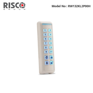 Wireless Alarms: RW132KL2P00H - Risco - Slimline Wireless Indoor Keypad - White