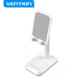Vehicle: VEN-KCQW0 - Vention Height Adjustable Desktop Cell Phone Stand White Aluminium Alloy Type