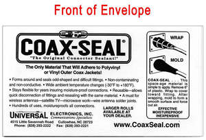 Coax-Seal Hand Moldable Plastic Weatherproofing Strip