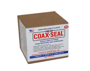 Cable: Coax Seal Tape One Inch Roll (4 Pack)
