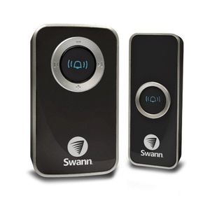 Smart Doorbells: Swann DC820PB Wireless Door Chime with Receiver - Black