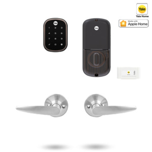 YRD256/LH082/ORB - YALE ASSURE SL SMART-READY LOCK WITH HAWTHRON LEVER OIL RUBBED BRONZE