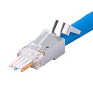 Dynamix RJ-45PTC6AS-20 CAT6/6A STP External Ground Push Through / Pass Through M