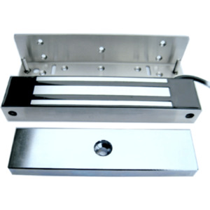 Access Control Locks: ECA685 - Stainless Steel 685kg waterproof magnetic lock with mounting plate