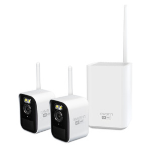 Swann Wireless Surveillance: SWNVK-MRMINISD2-AU - Swann MaxRanger4K Mini Wireless Security System / Base Station / 32GB / 2x MINICAM 4K Cams