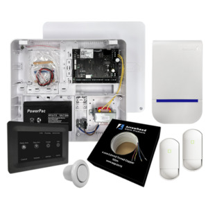 Alarm Kitseis: EC-KIT TOUCH B - EC security alarm kit with black touch screen keypad
