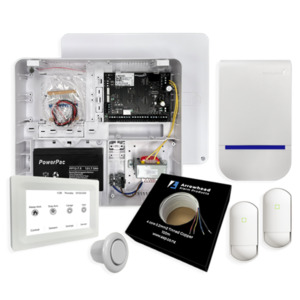 EC-KIT TOUCH W - EC security alarm kit with (white 5" touch screen keypad)