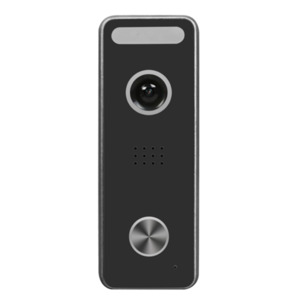 Home Intercoms With App: E-CON GATE SA - Black standalone outdoor gate station, 2MP 1080P, Wifi & Ethernet capable