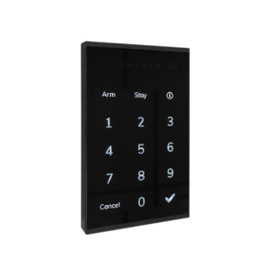 Elite Alarm System Modules: EC-KP B - EC-KP B (Black Slimline Touch Interface security keypad for EC Control Panels)