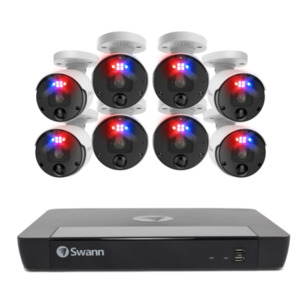 Swann NVR16-8580 4TB / 8x NHD-1200BE Enforcer Bullet IP Digital Still Cameras