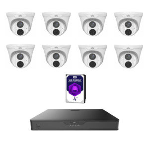 Uniview UNV6MPIPKIT4-L EasyStar 6MP IP CCTV Kit Includes 1 * NVR502-16B-P16 NVR