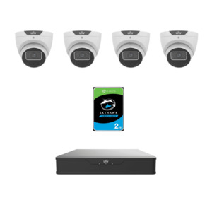 Ip Surveillance Kits: Uniview UNV6MPIPKIT2-P Prime 6MP IP CCTV Kit – Includes 1 * NVR501-04B-P4 NVR (2