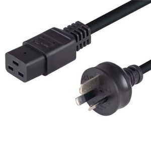 Leads: C-PC15A - 3 Pin Power Lead (M) to IEC C19 (M) 2m Power Cable - Bulk