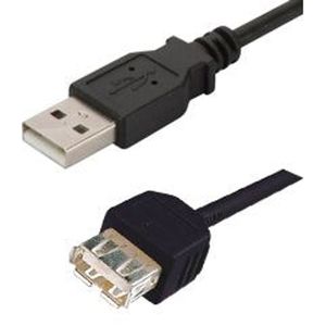 Leads: AK-300202-030-S - Digitus USB 2.0 Type A (M) to USB Type A (F) 3m Extension Cable