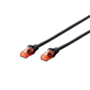 Leads: DK-1617-100/BL - Digitus UTP CAT6 Patch Lead - 10M Black