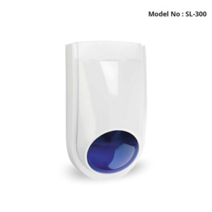 Sirens Strobes: SL-300 - Outdoor Siren Blue Lens