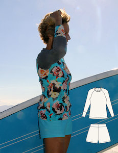 Summer: Swimwear - Aqua top & shorts