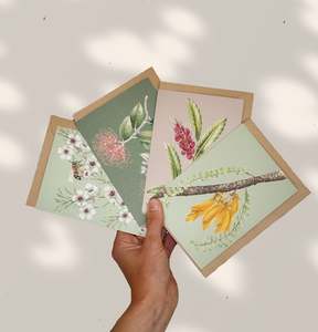 NEW ZEALAND NATIVE PLANTS greeting cards