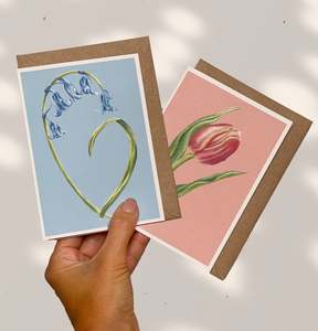 Greeting Cards: SPRING FLOWERS greeting cards