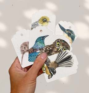 NEW ZEALAND BIRDS Gift Tags