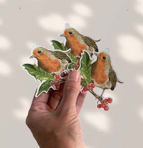 X-MAS ROBIN Gift Tags