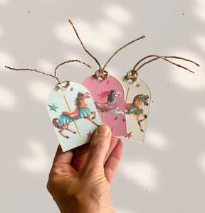 HORSE CAROUSEL Gift tags