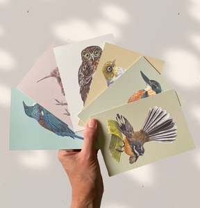 Postcards: New Zealand native BIRDS POSTCARDS