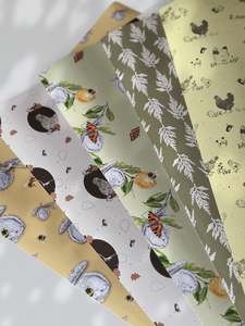 Last Arrivals: GARDEN HARVEST  luxury wrapping paper