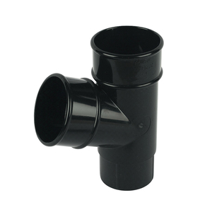 Mini Guttering: Black Pipe Branch 112 Degrees