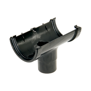 Mini Guttering: Black Rain Head Running