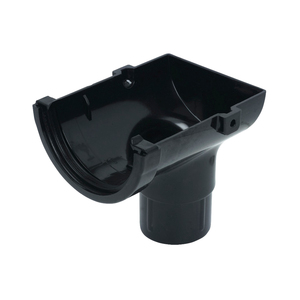 Mini Guttering: Black Rain Head Stop